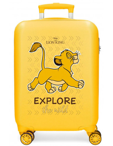 4761141 ABS SUITCASE 55CM 4W.  THE LION KING EXPLORER OCHRE